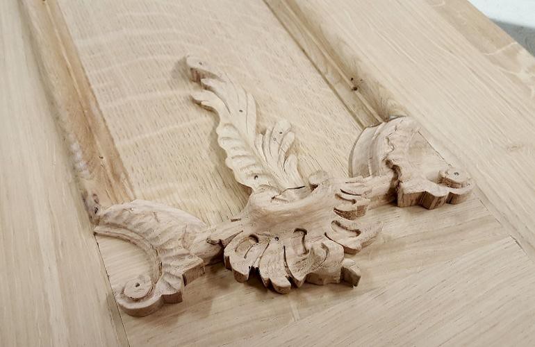 Barok houtsnijwerk in eikenhout.